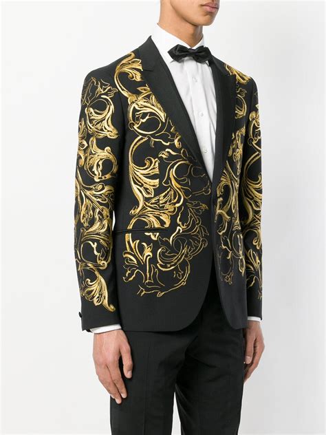 black versace suit jacket|versace blazer price.